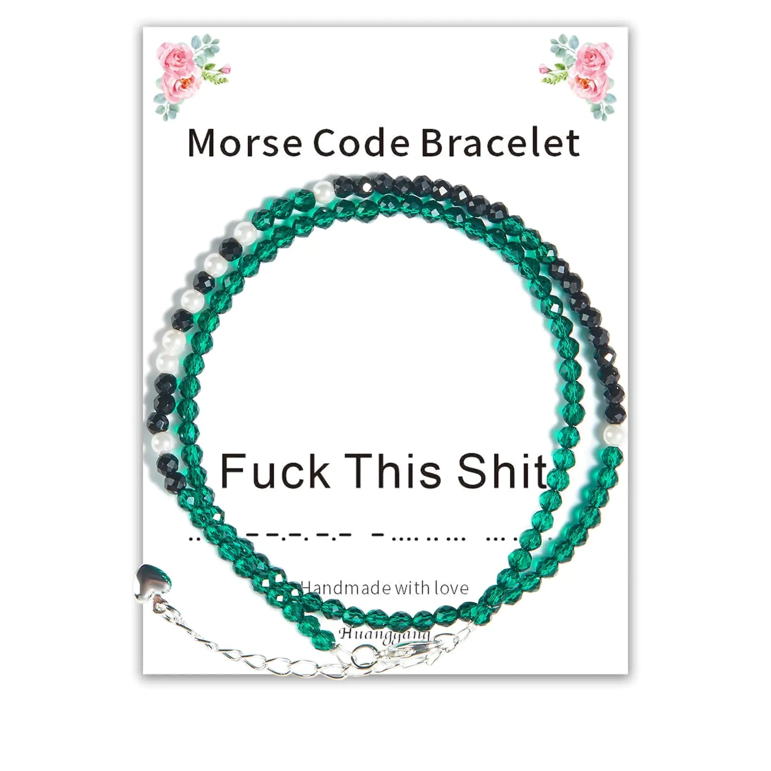 Fuck This Shit Morse Code Bracelet – Secret Message Jewelry for Tired Humans