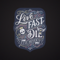 Live Fast Est Never — Sticker — view 7
