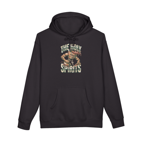 100 Proof Holy Spirit Hoodie — Funny Drinking Sweatshirt — Black