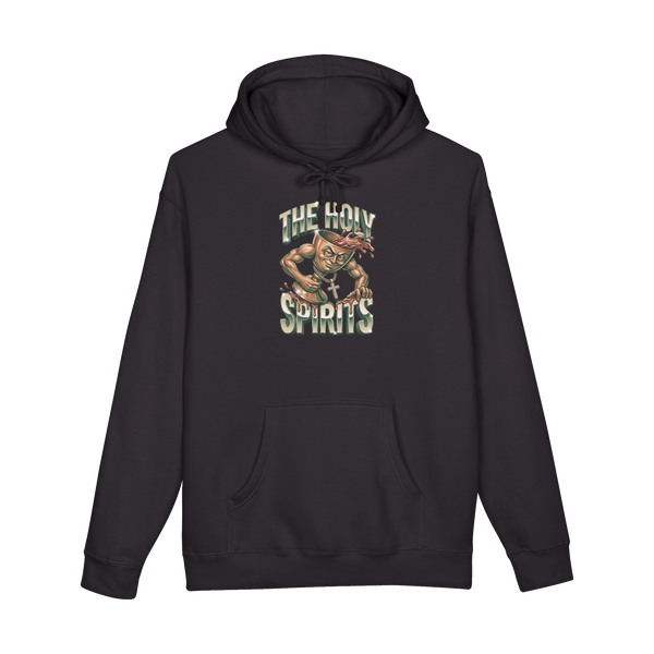 100 Proof Holy Spirit Hoodie — Funny Drinking Sweatshirt — Black
