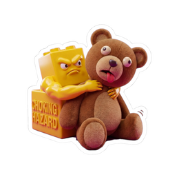 Active Choking Hazard — Sticker