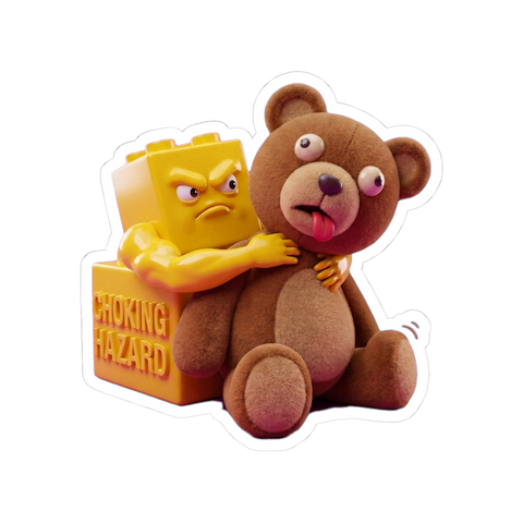 Active Choking Hazard — Sticker