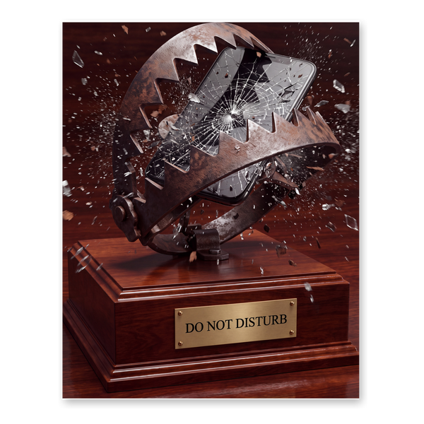 Aggressive OOO Bear Trap — Funny Out of Office Poster