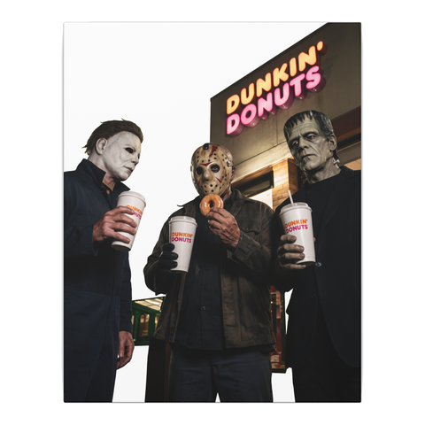 America Runs On Slaughter funny horror movie parody wall art
