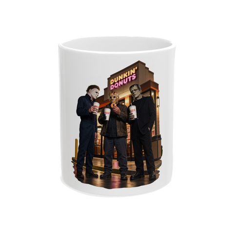 America Runs On Slaughter Mug — Funny Dunkin' Donuts Parody