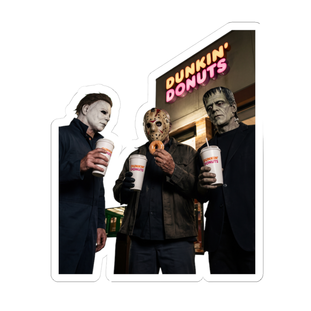 America Runs On Slaughter — Sticker — White