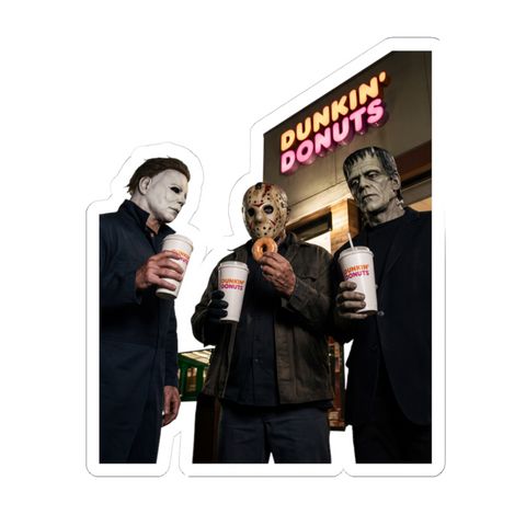 America Runs On Slaughter — Sticker — White