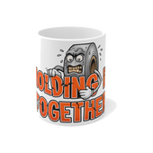 Barely Holding It Together Mug — Funny Burnout Coffee Cup