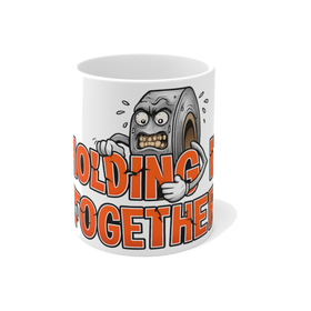 Barely Holding It Together Mug — Funny Burnout Coffee Cup