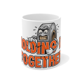 Barely Holding It Together Mug — Funny Burnout Coffee Cup