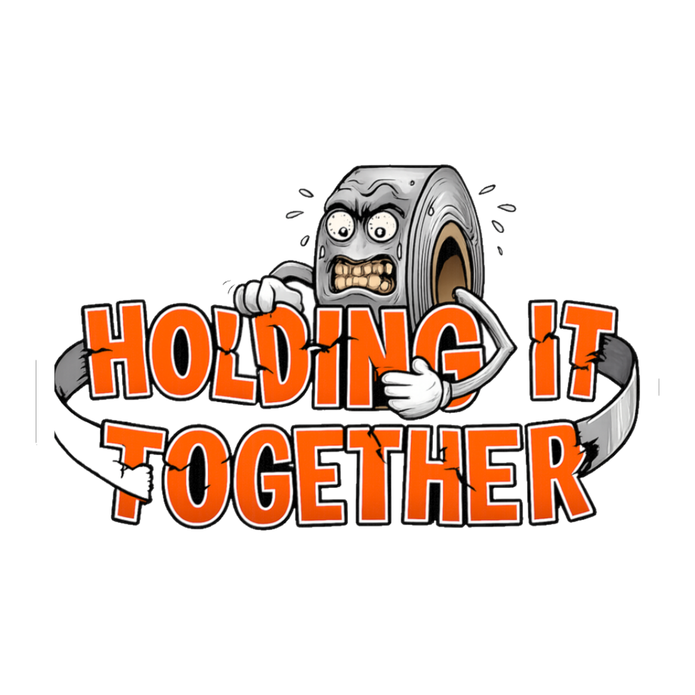 Barely Holding It Together Sticker - Funny Burnout Decal