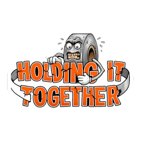 Barely Holding It Together Sticker - Funny Burnout Decal