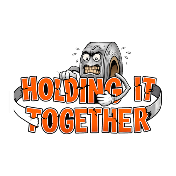Barely Holding It Together Sticker - Funny Burnout Decal