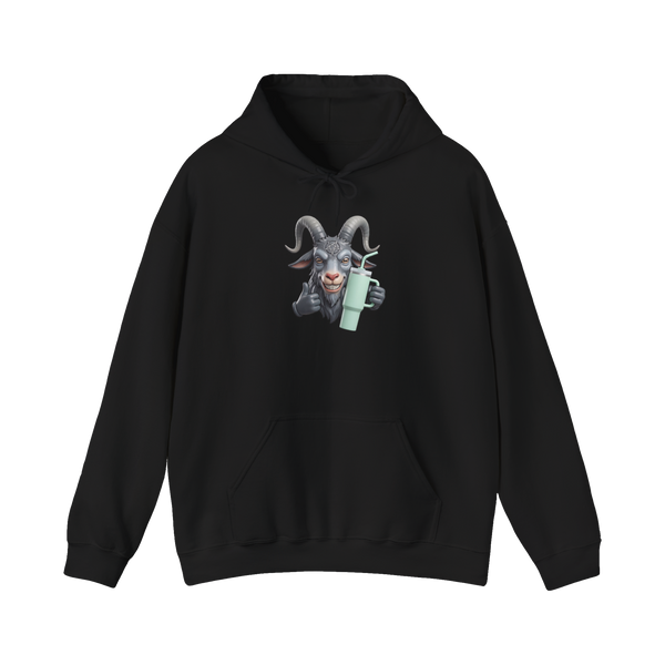 Basic Baphomet Hoodie - Funny Occult Goth Sweatshirt — Black