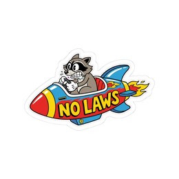 Become Ungovernable Raccoon Sticker — Funny Trash Panda Meme