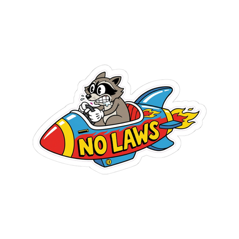 Become Ungovernable Raccoon Sticker — Funny Trash Panda Meme