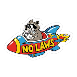 Become Ungovernable Raccoon Sticker — Funny Trash Panda Meme