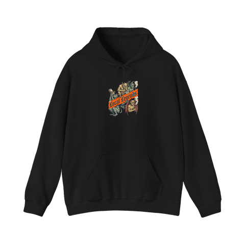 Bestiary of 3 AM Degeneracy — Funny Gargoyle Hoodie — Black