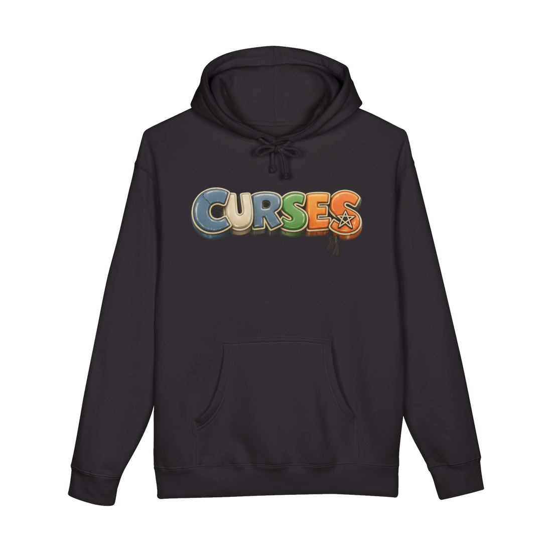 Cheerful Curses Hoodie — Funny Occult Witchy Sweatshirt — Black