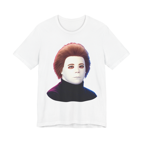 Billionaire Boogeyman T-Shirt — Funny Elon Musk Michael Myers — White