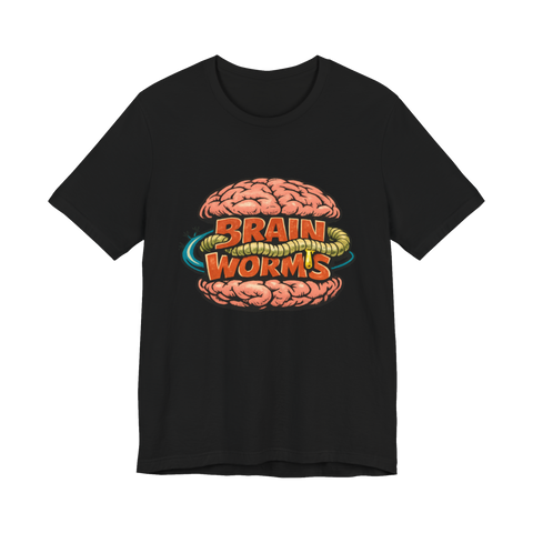 Brain Worms Combo Meal fast food parody logo on a funny meme t-shirt