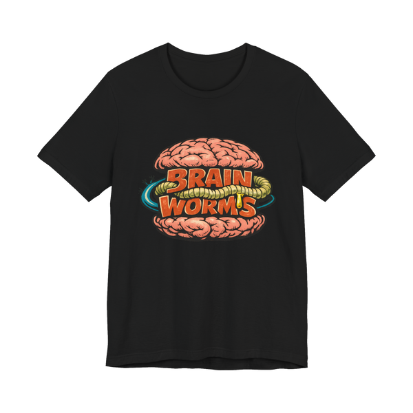 Brain Worms Combo Meal fast food parody logo on a funny meme t-shirt