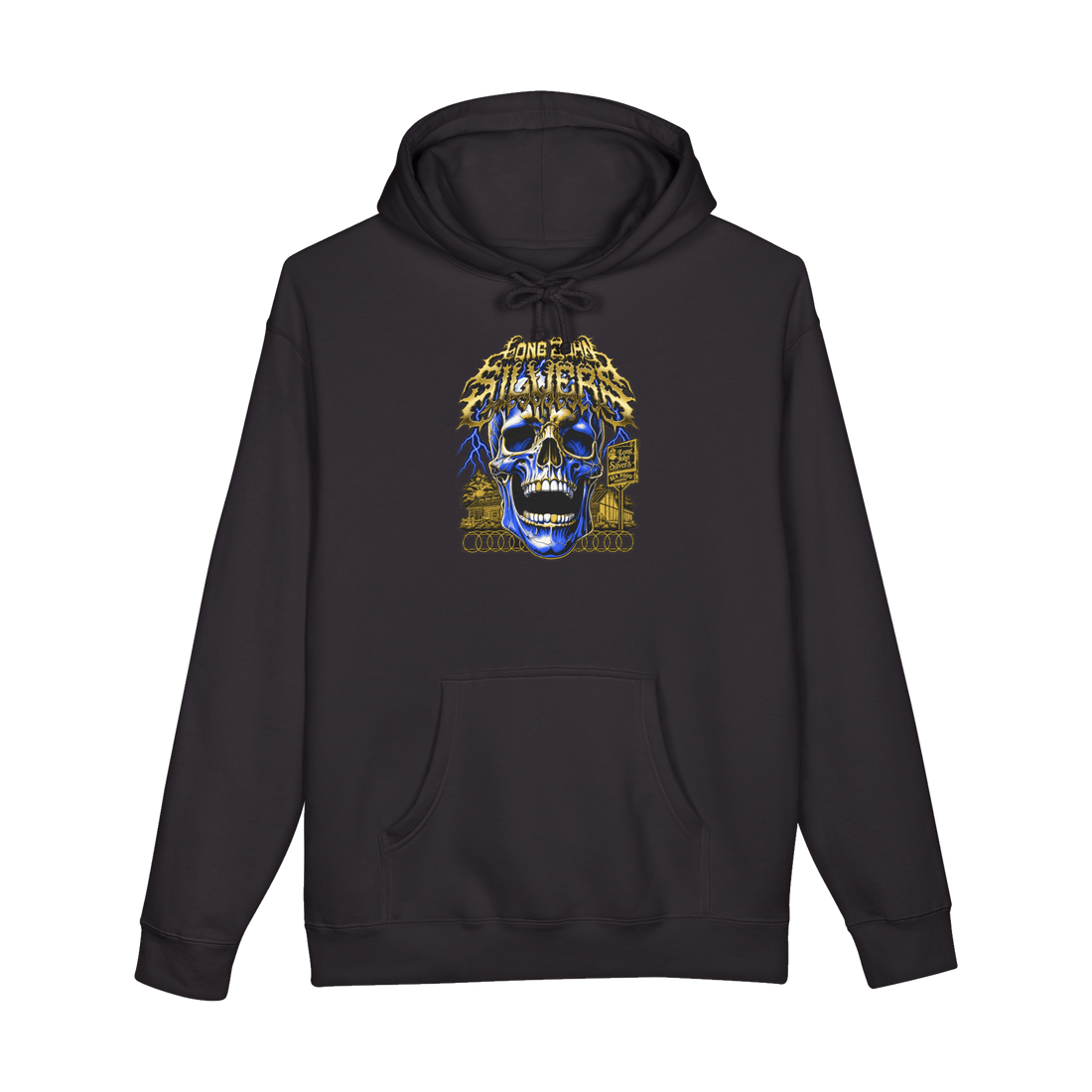 Brutal Sea Food Shoppe Hoodie — Funny Long John Silvers — Black