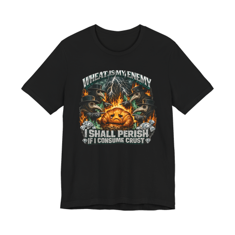 Bubonic Croissant T-Shirt — Funny Celiac & IBS Tee — Black