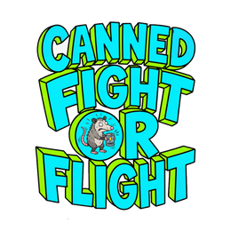 Canned Fight-Or-Flight — Funny Possum Energy Drink Sticker