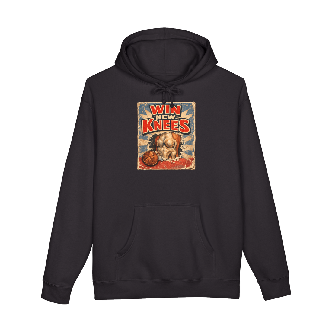 A funny hoodie featuring a scratch-off lottery ticket design called Cartilage Jackpot for joint pain.