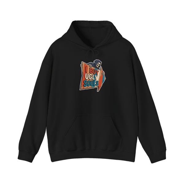 Cash 4 Ugly Souls Hoodie — Funny Dark Humor Sweatshirt — Black
