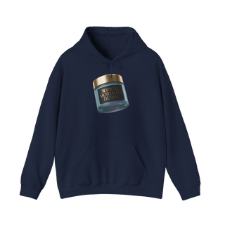 Cellular Denial Crème — Funny Existential Skincare Hoodie