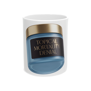 Cellular Denial Crème Mug — Funny Anti-Aging Skincare Cup