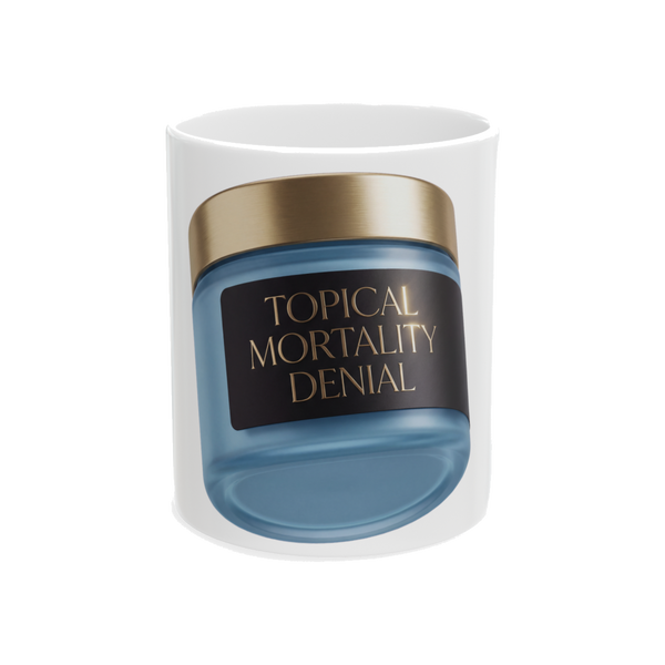 Cellular Denial Crème Mug — Funny Anti-Aging Skincare Cup