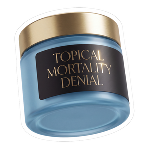 Cellular Denial Crème — Funny Skincare Parody Sticker
