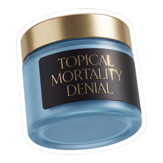 Cellular Denial Crème — Funny Skincare Parody Sticker