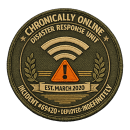 Chronically Online Disaster Response, Incident #69420, Authorized Personnel Only — Sticker