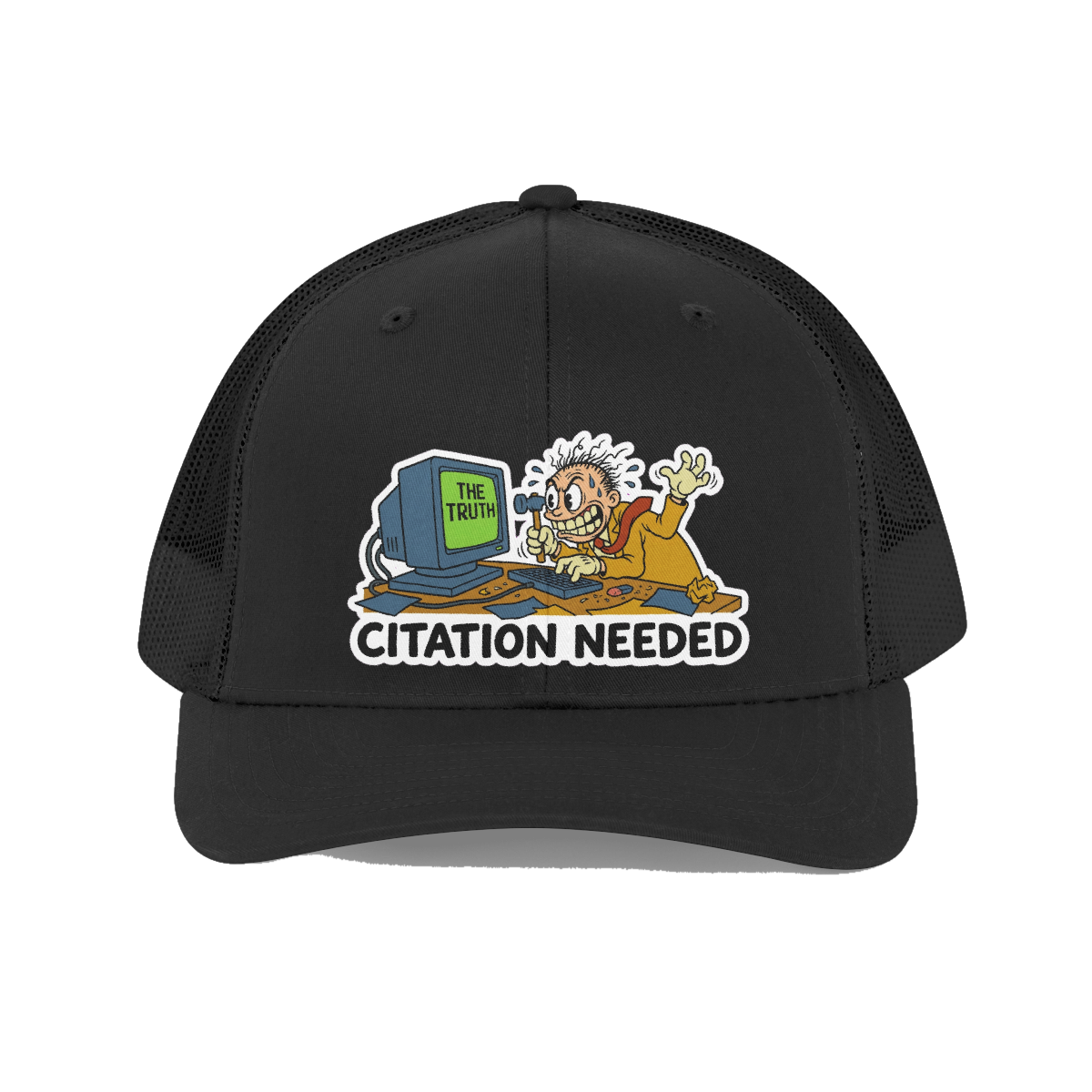 Citation Needed Hat — Funny Wikipedia Editor Trucker Cap