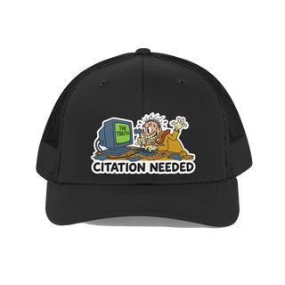 Citation Needed Hat — Funny Wikipedia Editor Dad Cap