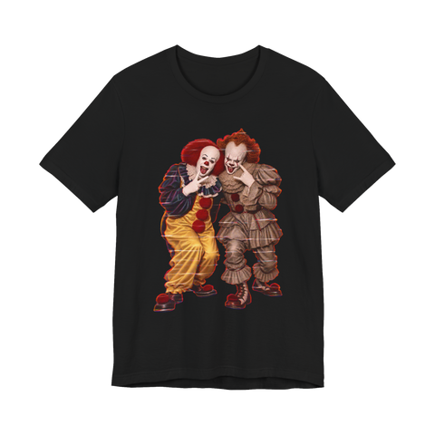 Clown to Clown Communication T-Shirt — Funny Pennywise IT Clowns — Black