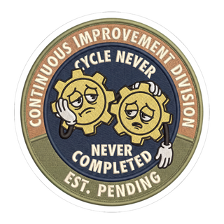 Continuous Improvement Division — Funny Corporate Sticker