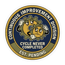 Continuous Improvement Division — Funny Corporate Sticker