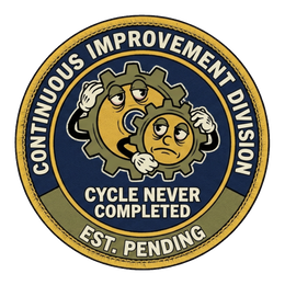 Continuous Improvement Division — Funny Corporate Sticker