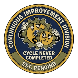 Continuous Improvement Division — Funny Corporate Sticker