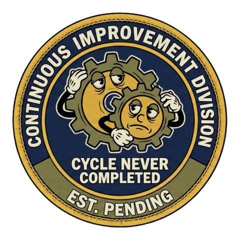 Continuous Improvement Division — Funny Corporate Sticker