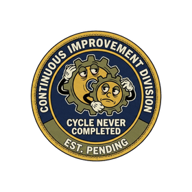 Continuous Improvement Division — Funny Corporate Sticker