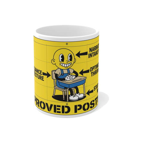 Correct Seating Posture Re-Education — Funny Office Mug