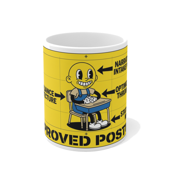 Correct Seating Posture Re-Education — Funny Office Mug