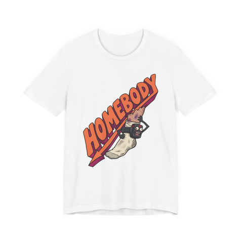 A funny t-shirt that says Court-Ordered Homebody