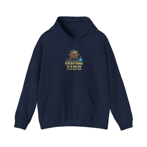 Critical Bravery — Funny Tabletop RPG Hoodie — Navy
